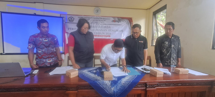 MUSYAWARAH DESA PERTANGGUNGJAWABAN REALISASI APBDES TAHUN 2025